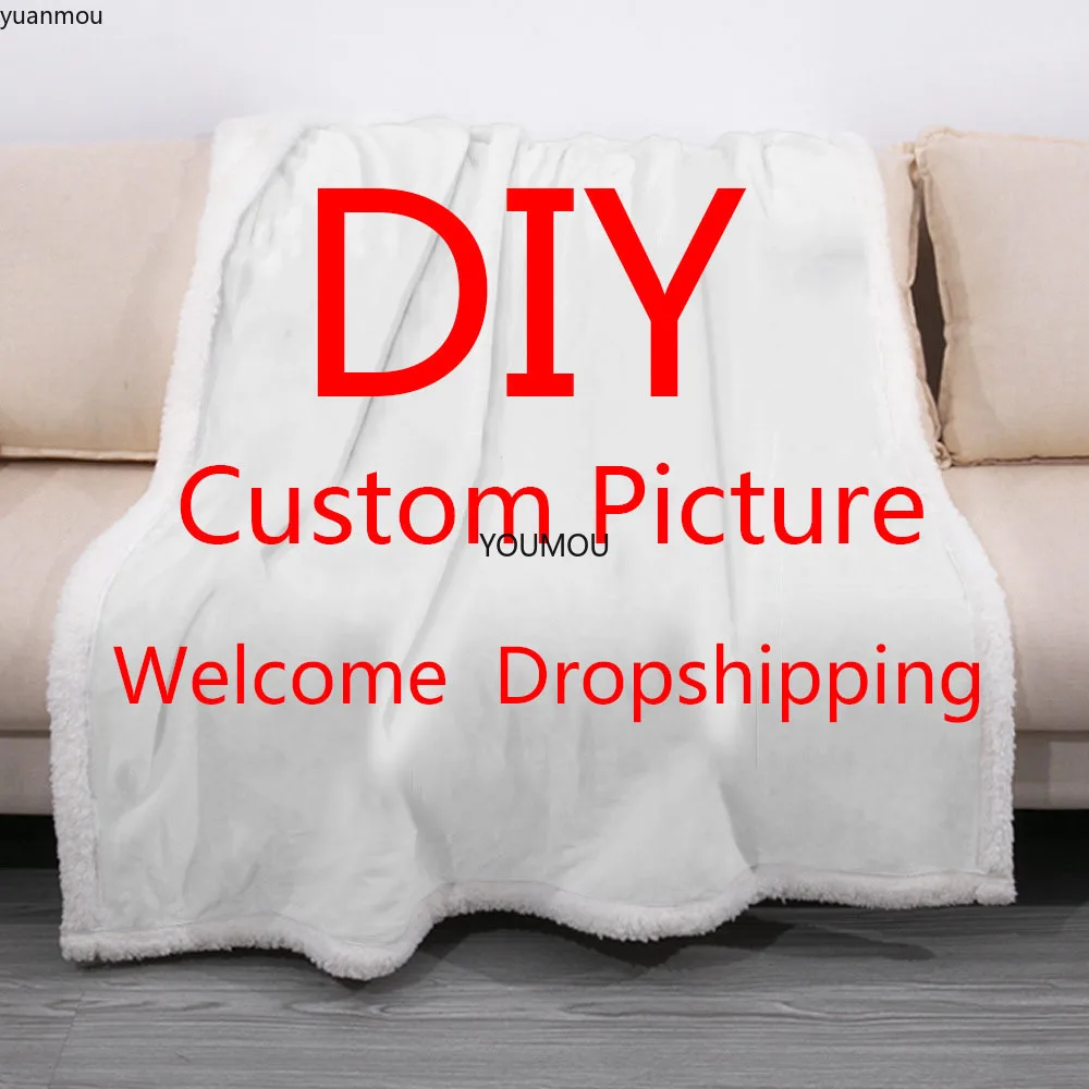 Custom Fleece Throw Blanket Thicken Warm Sherpa Blankets for Bed Sofa Customized Plush Thin Quilt Print on Demand Dropshipping
Custom Fleece Throw Blanket Thicken Warm Sherpa Blankets for Bed Sofa Customized Plush Thin Quilt Print on Demand Dropshipping