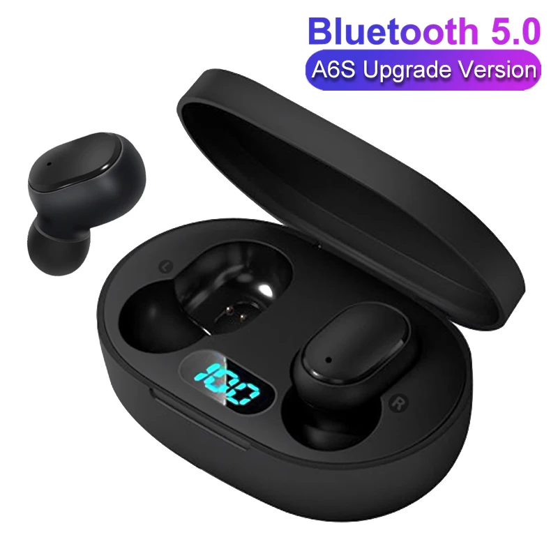 TWS беспроводной Bluetooth 5 0 светодиодный дисплей наушники для Redmi Airdots кнопка