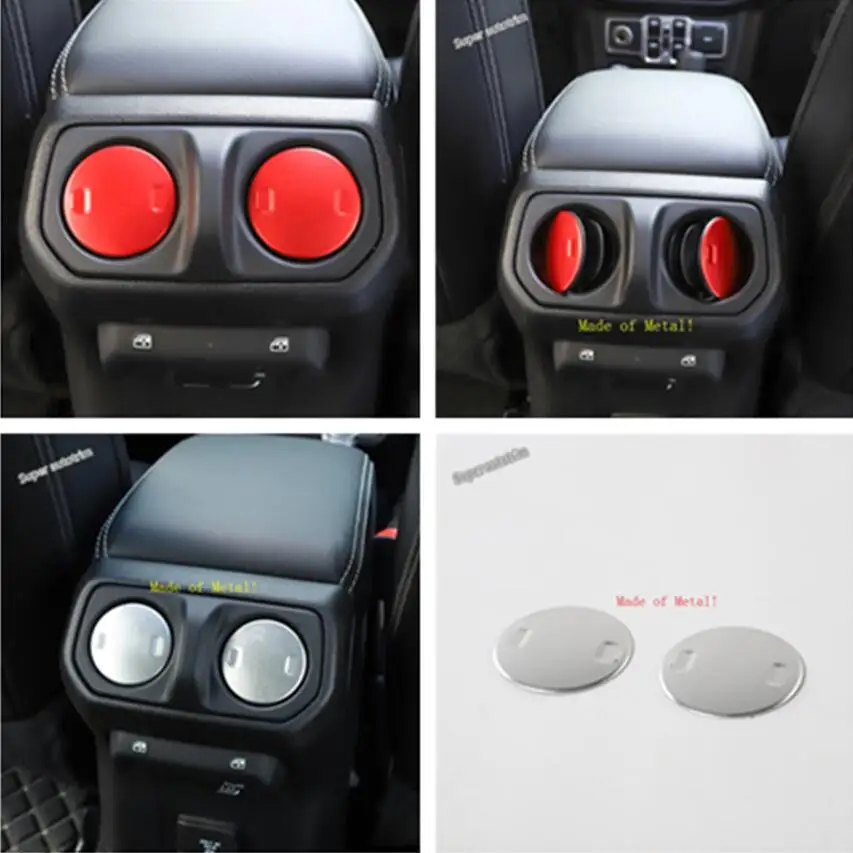 Lapetus Metal Rear Armrest Box Air Condition AC Vent Outlet Cover Accessories Interior Trim Fit For Jeep Wrangler JL 2018 - 2022
Lapetus Metal Rear Armrest Box Air Condition AC Vent Outlet Cover Accessories Interior Trim Fit For Jeep Wrangler JL 2018 - 2022