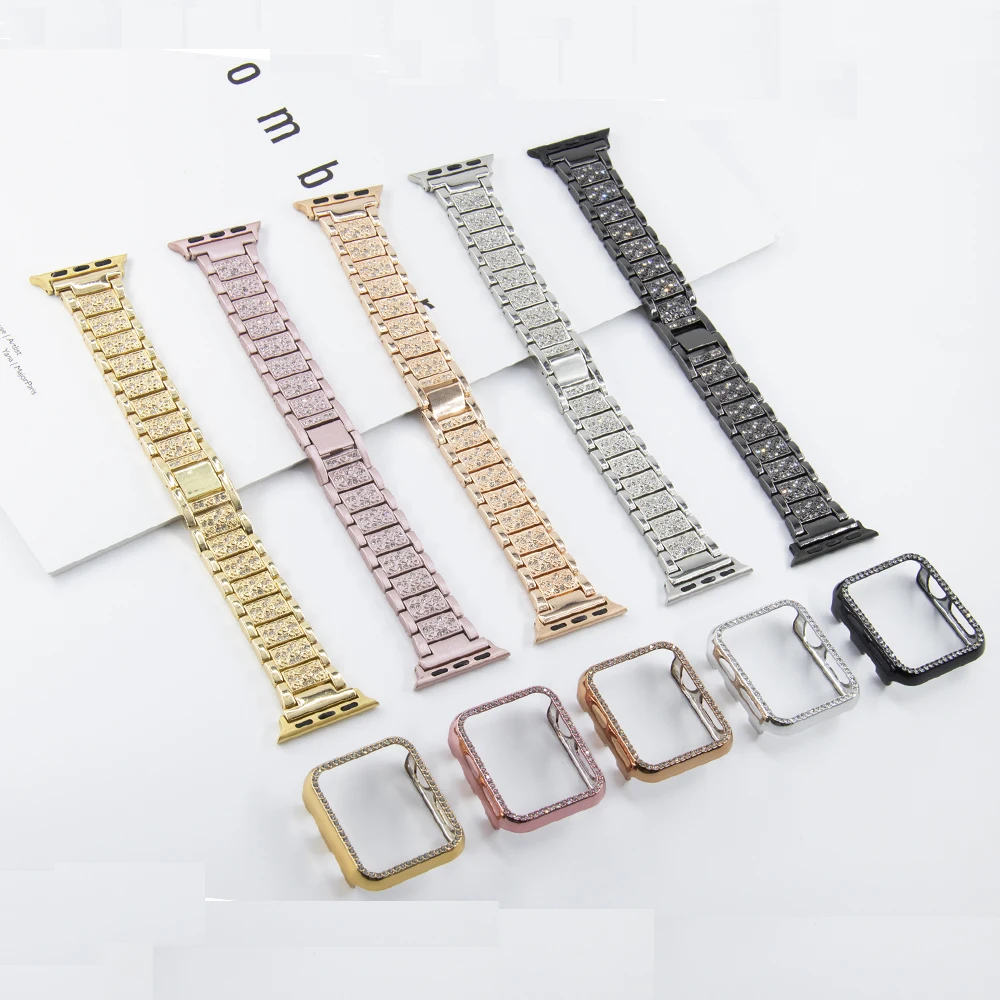 For Apple Watch Band Series 6 5 4 3 2 1 Women Lady Diamond Band Strap for iWatch 6 44MM 40MM 42MM 38MM Stainless Steel Bracelet
For Apple Watch Band Series 6 5 4 3 2 1 Women Lady Diamond Band Strap for iWatch 6 44MM 40MM 42MM 38MM Stainless Steel Bracelet