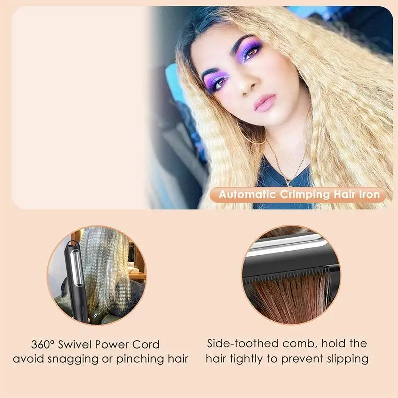 Automatic Wavers Hair Crimpers Professional Corrugated Curling Iron Small Waver Hair Styling Tool
Automatic Wavers Hair Crimpers Professional Corrugated Curling Iron Small Waver Hair Styling Tool
