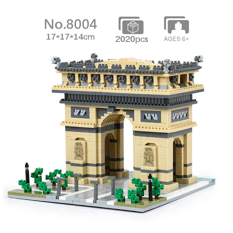 World Architecture Arch of Triumph Gate 3D Model Mini Building Blocks DIY Micro Brick Block Gift Toy No Box
World Architecture Arch of Triumph Gate 3D Model Mini Building Blocks DIY Micro Brick Block Gift Toy No Box