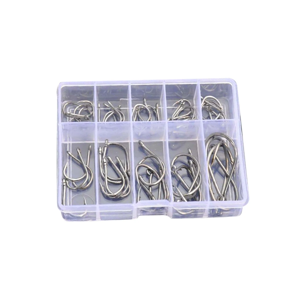100pcs Fishing Hooks Set Carbon Steel Single Circle Fishhook Fly Fishing Jip Barbed Carp Hooks Sea Tackle Accessories
100pcs Fishing Hooks Set Carbon Steel Single Circle Fishhook Fly Fishing Jip Barbed Carp Hooks Sea Tackle Accessories