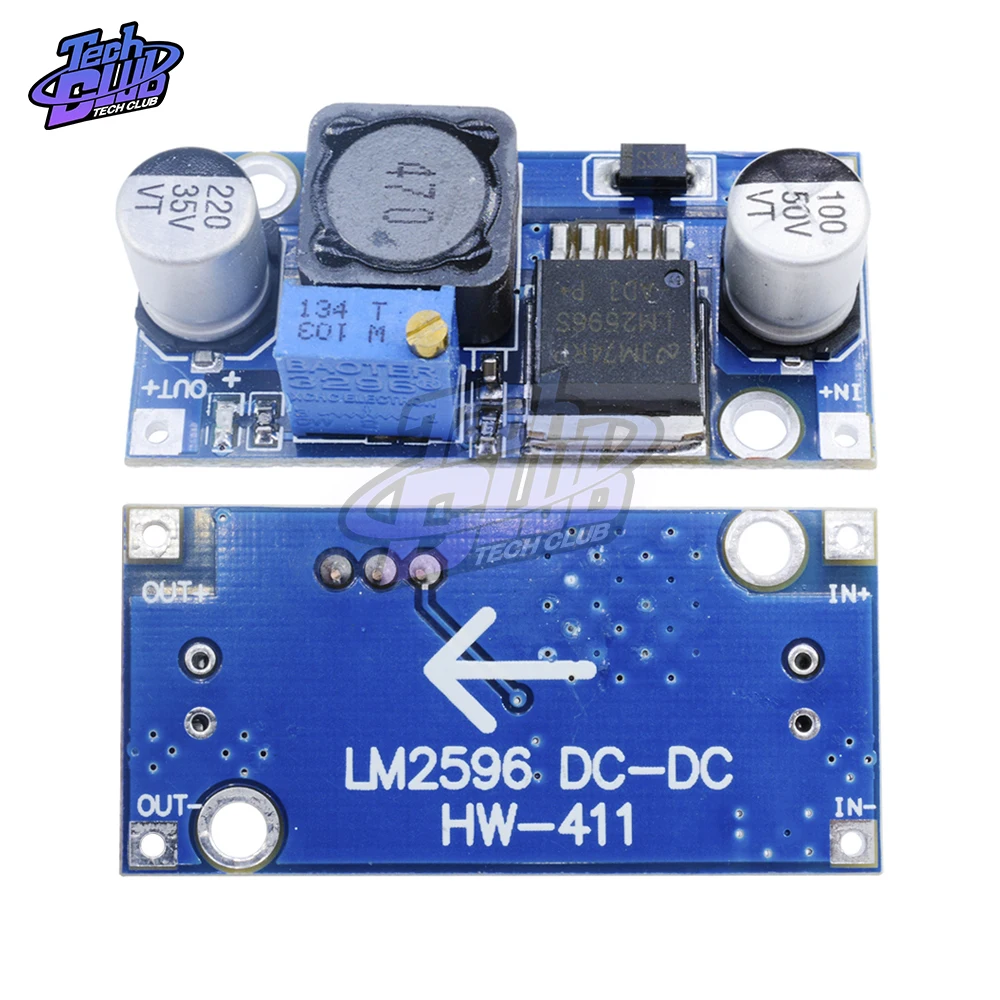 5PCs DC-DC Buck Converter LM2596 Step Down Input 4V-35V Output 1.23V-30V DC-DC Step-Down Power Supply Regulator Module
5PCs DC-DC Buck Converter LM2596 Step Down Input 4V-35V Output 1.23V-30V DC-DC Step-Down Power Supply Regulator Module