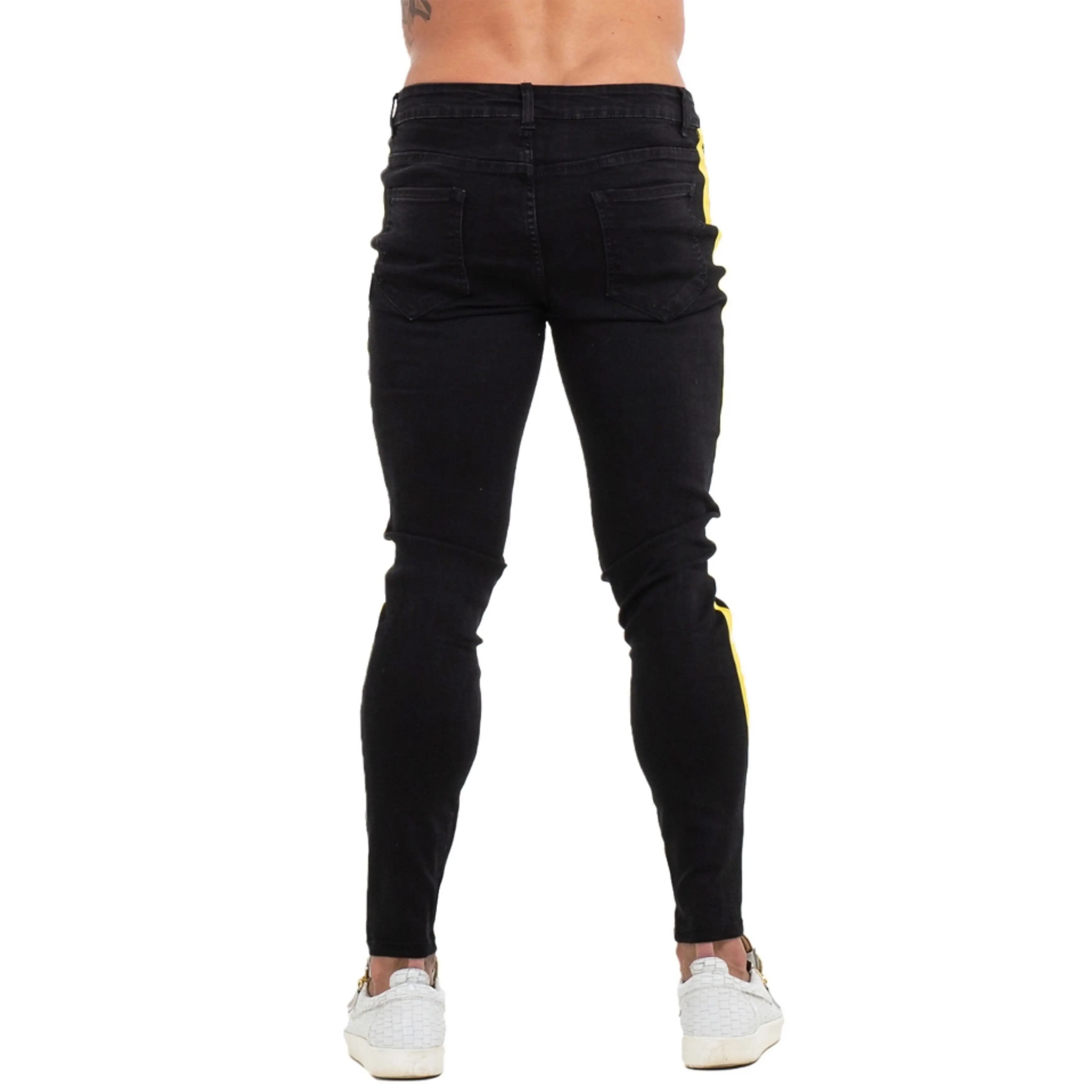 Black Skinny Jeans Homme Denim Stretch Slim Fit Jeans Brand Biker Style Classic Hip Hop Ankle Tight Taping Male
Black Skinny Jeans Homme Denim Stretch Slim Fit Jeans Brand Biker Style Classic Hip Hop Ankle Tight Taping Male
