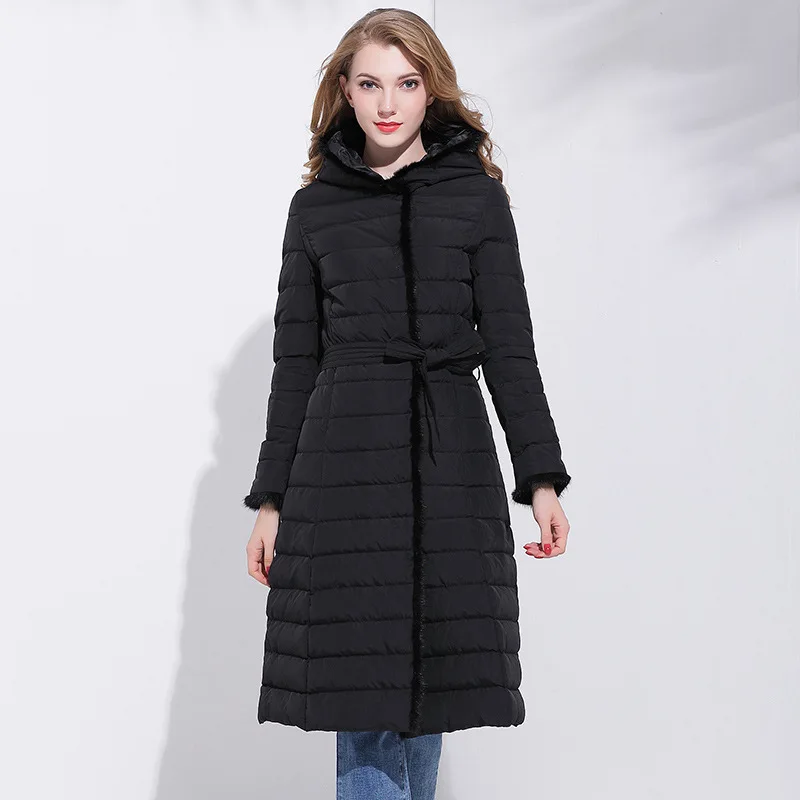 Down Women's Jacket Hooded Ladies Duck Down Coat Female 2020 Korean Thick Warm Long Female Jacket + Belt Fur Hiver LW739
Down Women's Jacket Hooded Ladies Duck Down Coat Female 2020 Korean Thick Warm Long Female Jacket + Belt Fur Hiver LW739