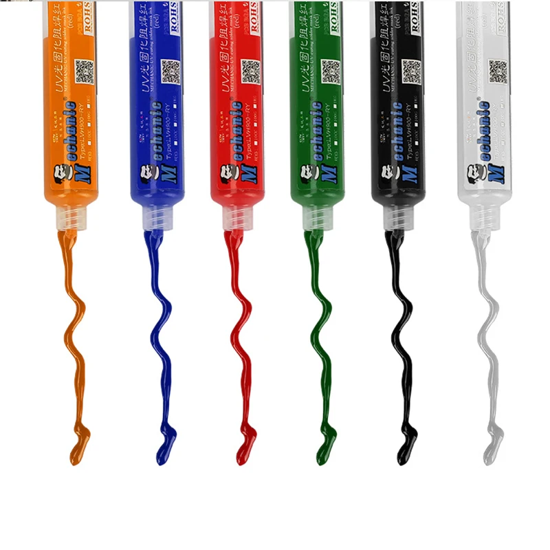 Mechanic UV Solder Mask Ink PCB BGA Paint Prevent Corrosive Arcing Welding Soldering Flux Oil Green Yellow Blue Red Black White
Mechanic UV Solder Mask Ink PCB BGA Paint Prevent Corrosive Arcing Welding Soldering Flux Oil Green Yellow Blue Red Black White
