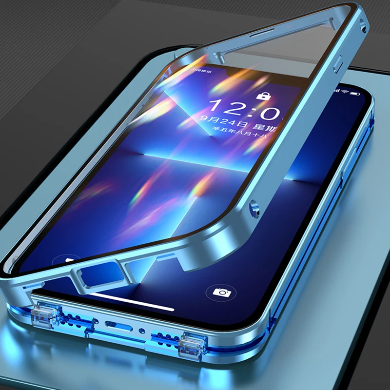 360 Full Protection Clear Case Double Sided Buckle For iPhone 13Pro 13promax 13 12 Pro Max Case Shockproof Transparent Cover
360 Full Protection Clear Case Double Sided Buckle For iPhone 13Pro 13promax 13 12 Pro Max Case Shockproof Transparent Cover