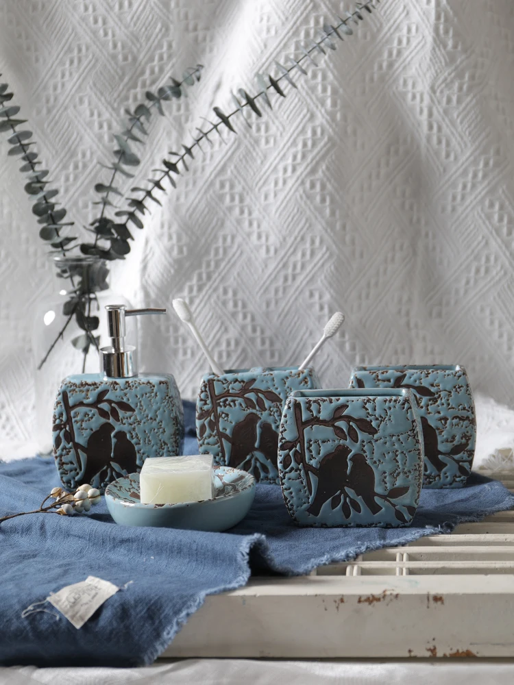 Nordic Retro Magpie Bathroom Accessories Sets Creative Ceramic Toothpaste Holder Electric Toothbrush Holder Cup Bathroom Set
Nordic Retro Magpie Bathroom Accessories Sets Creative Ceramic Toothpaste Holder Electric Toothbrush Holder Cup Bathroom Set
