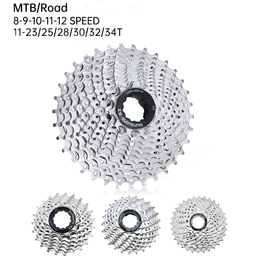 Road Bike 8 9 10 11 12 Speed Velocidade Cassette 11-25T 26T 28T 32T 34T 36T Bicycle Freewheel Sprocket Freewheels MTB Bike Parts
Road Bike 8 9 10 11 12 Speed Velocidade Cassette 11-25T 26T 28T 32T 34T 36T Bicycle Freewheel Sprocket Freewheels MTB Bike Parts
