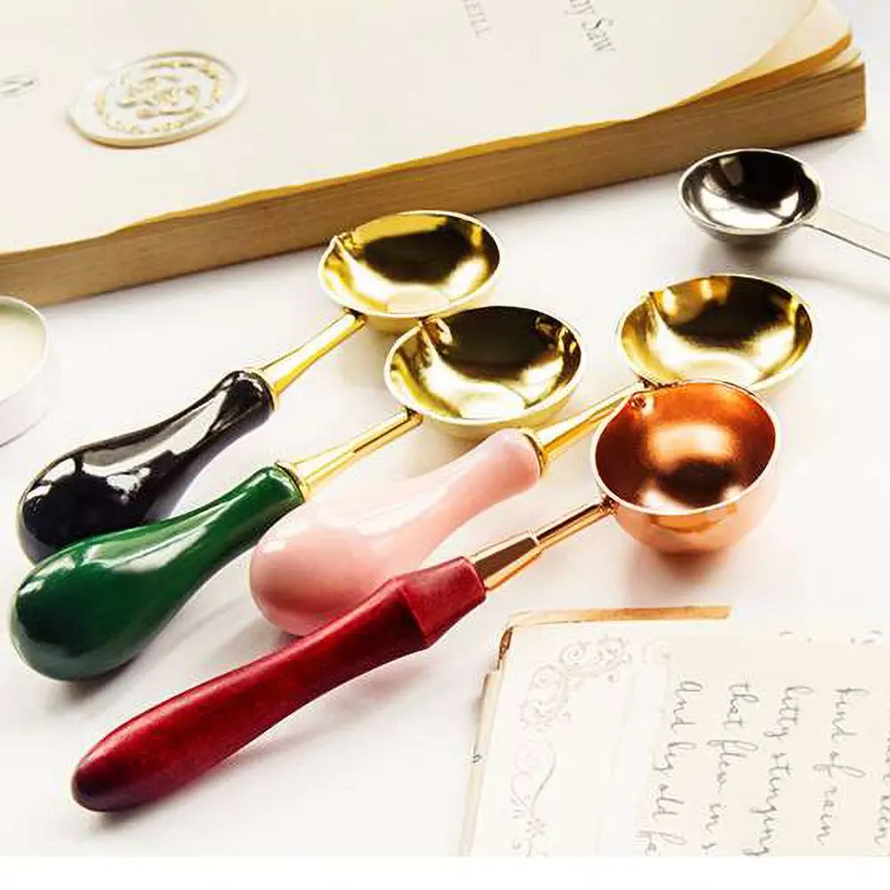 DIY Retro Craft Wax Seal Wooden Handle Spoon Stamp Envelope Wedding Invitation Sealing Wax Spoon Stamp Making Tool
DIY Retro Craft Wax Seal Wooden Handle Spoon Stamp Envelope Wedding Invitation Sealing Wax Spoon Stamp Making Tool