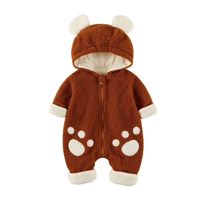 Baby Rompers Rompers Baby Teddy Velvet One-Piece Clothes Fall Winter Newborn Plus Velvet Outing Clothes
Baby Rompers Rompers Baby Teddy Velvet One-Piece Clothes Fall Winter Newborn Plus Velvet Outing Clothes