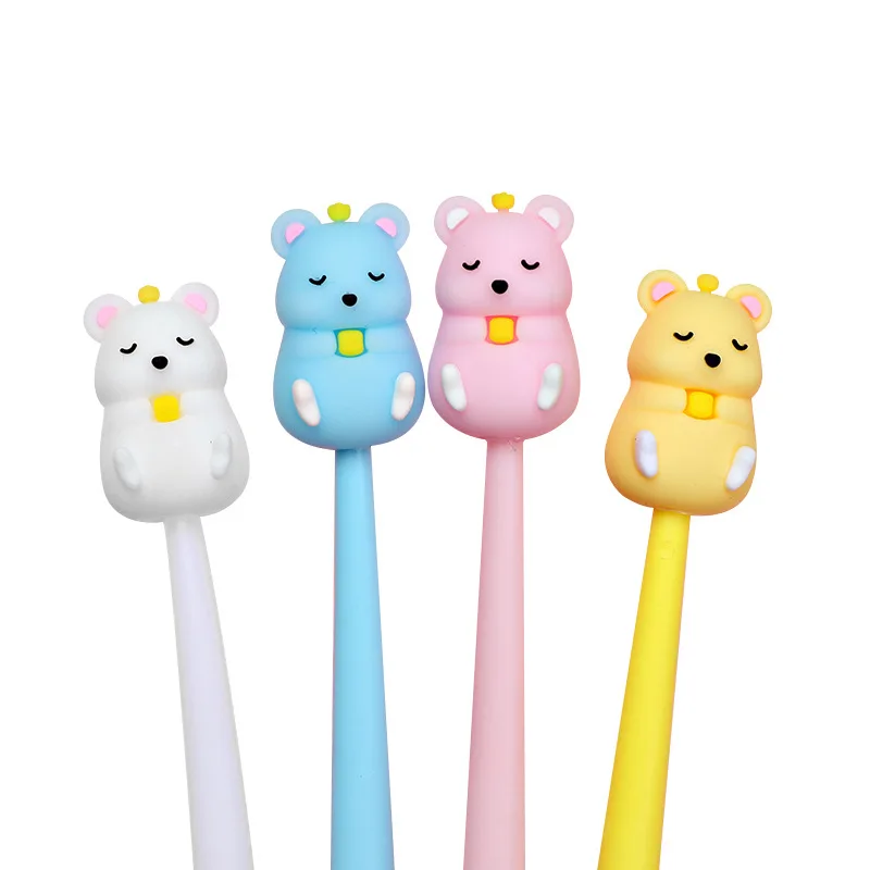 36 pcs/lot Cartoon Bendable Bear Gel Pen 0.5mm black ink Signature Pen School Office writing Supply Promotional Gift
36 pcs/lot Cartoon Bendable Bear Gel Pen 0.5mm black ink Signature Pen School Office writing Supply Promotional Gift