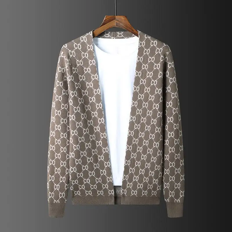 Men's autumn 2021 new knitted cardigan men's coat coat Korean fashion slim fashion sweater men's sweater 
Men's autumn 2021 new knitted cardigan men's coat coat Korean fashion slim fashion sweater men's sweater