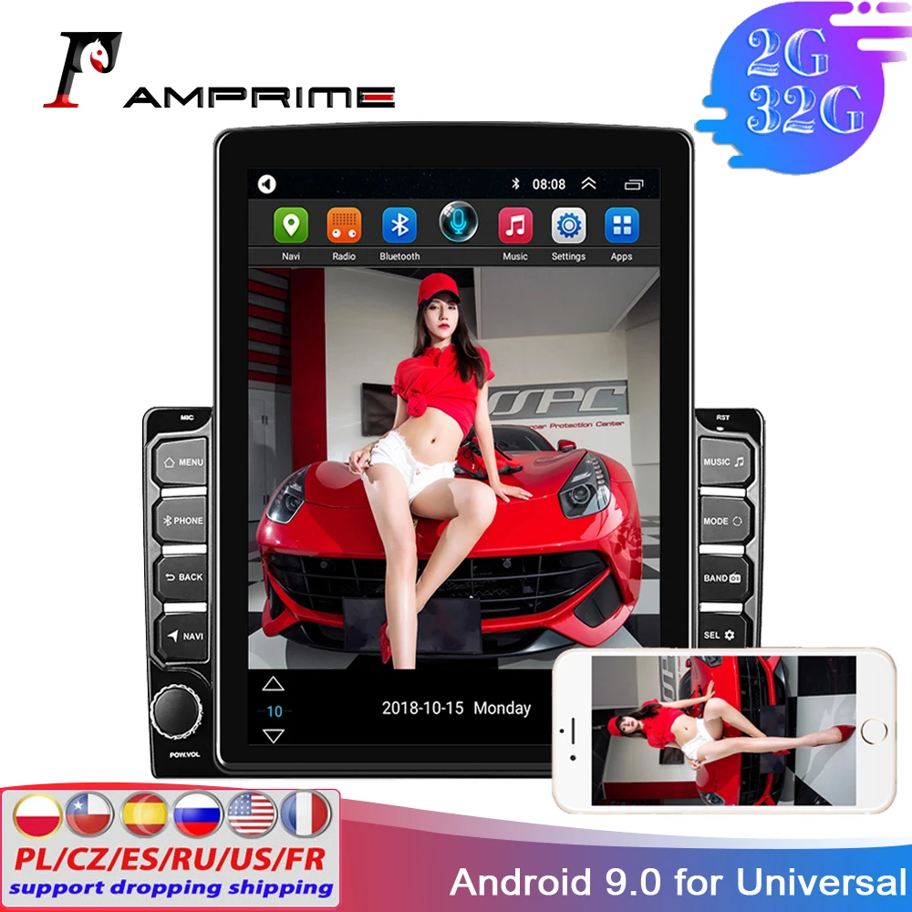 Автомагнитола AMPrime 9 7 дюйма 2DIN Android 0 2 + 32 ГБ GPS FM Wi Fi|Автомагнитолы| |