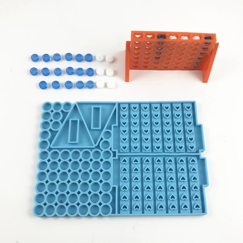 Love Heart Four Chess Battle Competitive Game Toys Epoxy Resin Mold DIY Crafts Silicone Mould Jewelry Casting Mold
Love Heart Four Chess Battle Competitive Game Toys Epoxy Resin Mold DIY Crafts Silicone Mould Jewelry Casting Mold