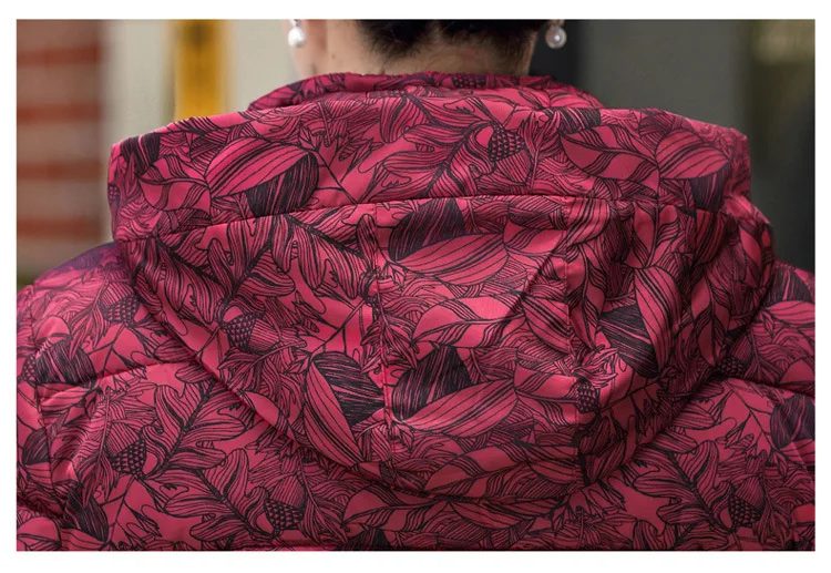 Winter Women's Printed Cotton Coat Long-Sleeve Warm Mother's Hooded Padded Coat Zipper Korean Down Cotton Coat Feminine F34
Winter Women's Printed Cotton Coat Long-Sleeve Warm Mother's Hooded Padded Coat Zipper Korean Down Cotton Coat Feminine F34