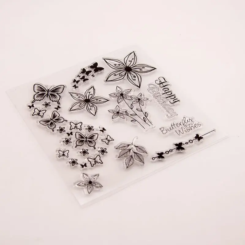 2021 New Butterfly And Flower Silicone Clear Stamp Seal DIY Scrapbook Embossing Album Decor Craft Art
2021 New Butterfly And Flower Silicone Clear Stamp Seal DIY Scrapbook Embossing Album Decor Craft Art