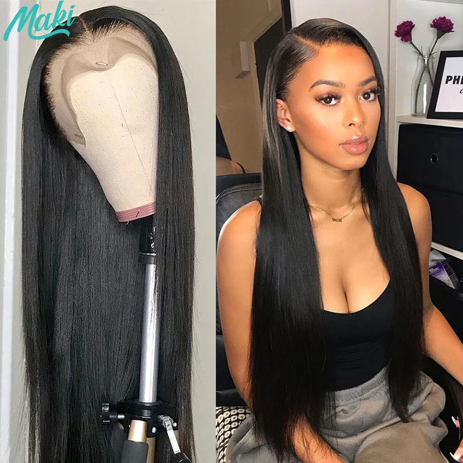 Maki Hair Free Part Straight Lace Front Human Hair Wigs 30 40 inch Lace Frontal Wigs Remy Brazilian Wigs for Women 250 Density 
Maki Hair Free Part Straight Lace Front Human Hair Wigs 30 40 inch Lace Frontal Wigs Remy Brazilian Wigs for Women 250 Density