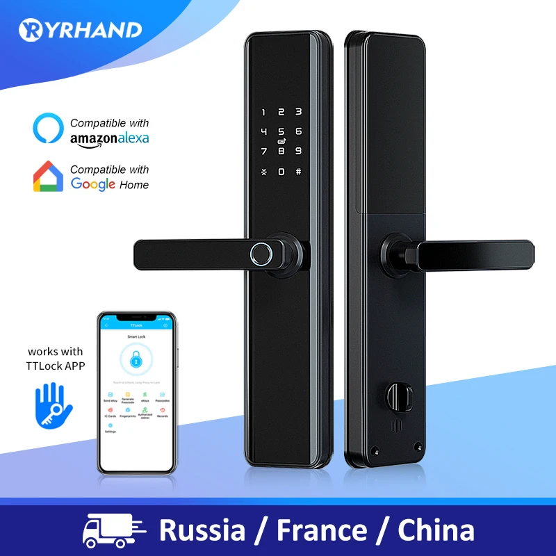 Умный электронный дверной замок TTlock водонепроницаемый Bluetooth Wi Fi сканер