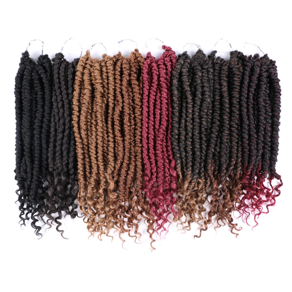 African Pre Looped Spring Twist Hair Curly Ends 12'' Ombre Spring Twist Hair for Afro Women Synthetic Dread Locks Hair Extension
African Pre Looped Spring Twist Hair Curly Ends 12'' Ombre Spring Twist Hair for Afro Women Synthetic Dread Locks Hair Extension
