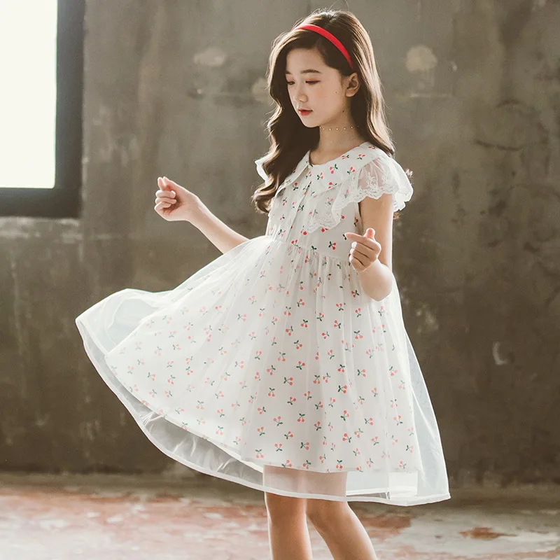 Girl Birthday Party White Princess Dress Cherry Dot Lace Tulle Ball Gown Summer Wedding Flower Girl Costumes 2021 New Style Hot
Girl Birthday Party White Princess Dress Cherry Dot Lace Tulle Ball Gown Summer Wedding Flower Girl Costumes 2021 New Style Hot