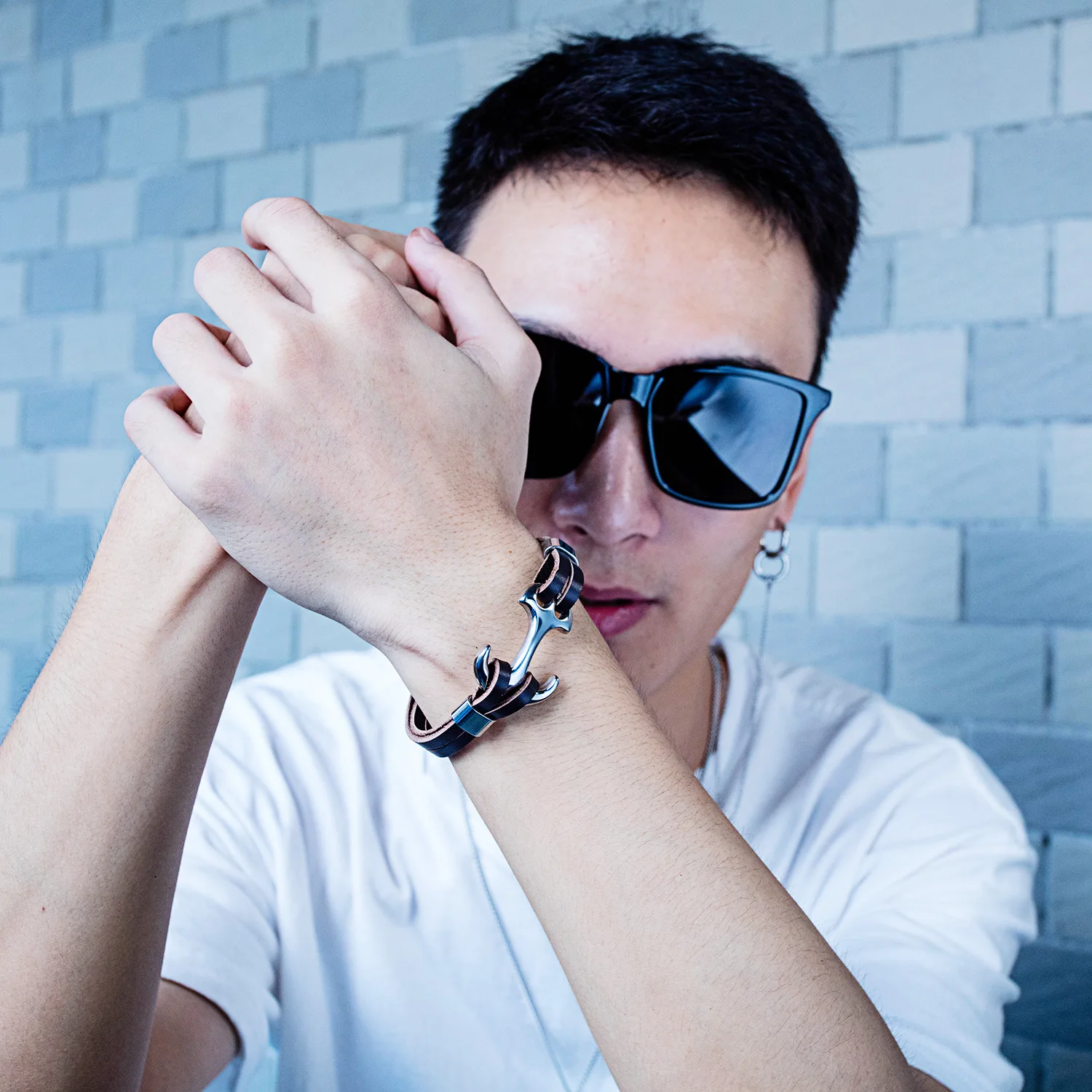 Универсальные двухслойные кожаные браслеты FAMI корейский модный