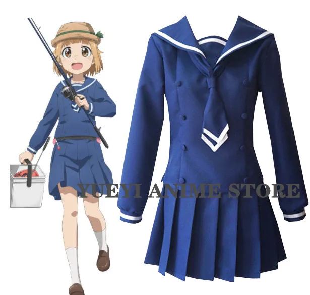 Houkago Teibou Nisshi Afterschool Embankment Journal Tsurugi Hina School Uniform Tops Dress Outfit Anime Cosplay Costumes
Houkago Teibou Nisshi Afterschool Embankment Journal Tsurugi Hina School Uniform Tops Dress Outfit Anime Cosplay Costumes