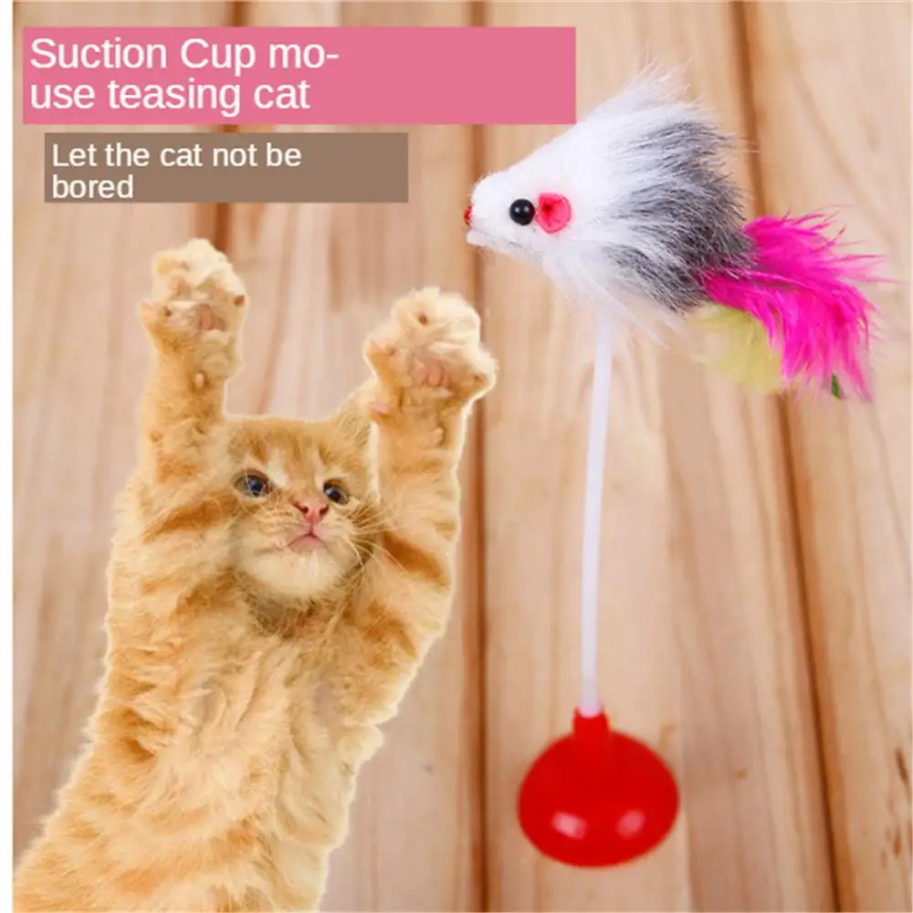 Pet Cat Toy Funny Plush Mouse Interactive False Mouse Colorful Elastic Sucker Feather Vertical Cat Teaser Stick Cats Toys
Pet Cat Toy Funny Plush Mouse Interactive False Mouse Colorful Elastic Sucker Feather Vertical Cat Teaser Stick Cats Toys