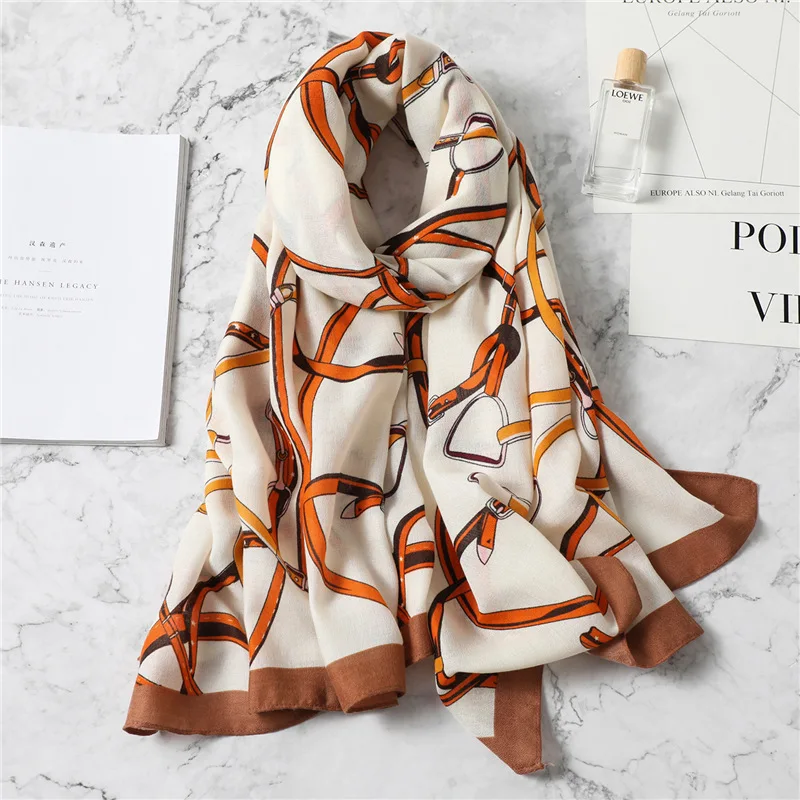 Design Brand Women Scarf Fashion Print Cotton Spring Autumn Warm Scarves Hijabs Lady Pashmina Bandana Beach Shawls Foulard Pareo
Design Brand Women Scarf Fashion Print Cotton Spring Autumn Warm Scarves Hijabs Lady Pashmina Bandana Beach Shawls Foulard Pareo