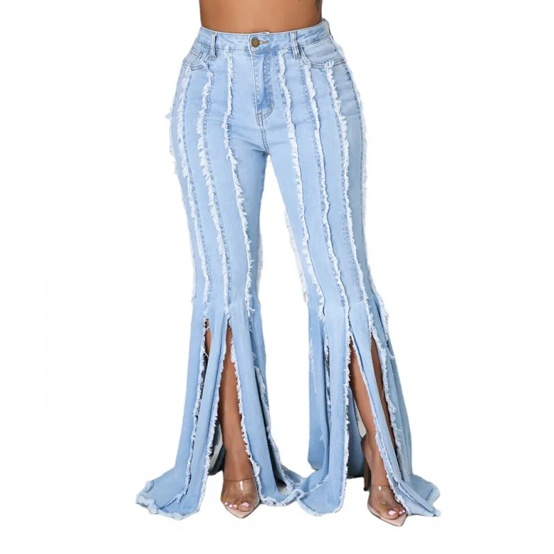Sexy Light Blue Jeans European American Casual Women's 2021 Autumn Winter New Fashion Wild Tassel Pocket Slim Trousers S-XXXL
Sexy Light Blue Jeans European American Casual Women's 2021 Autumn Winter New Fashion Wild Tassel Pocket Slim Trousers S-XXXL