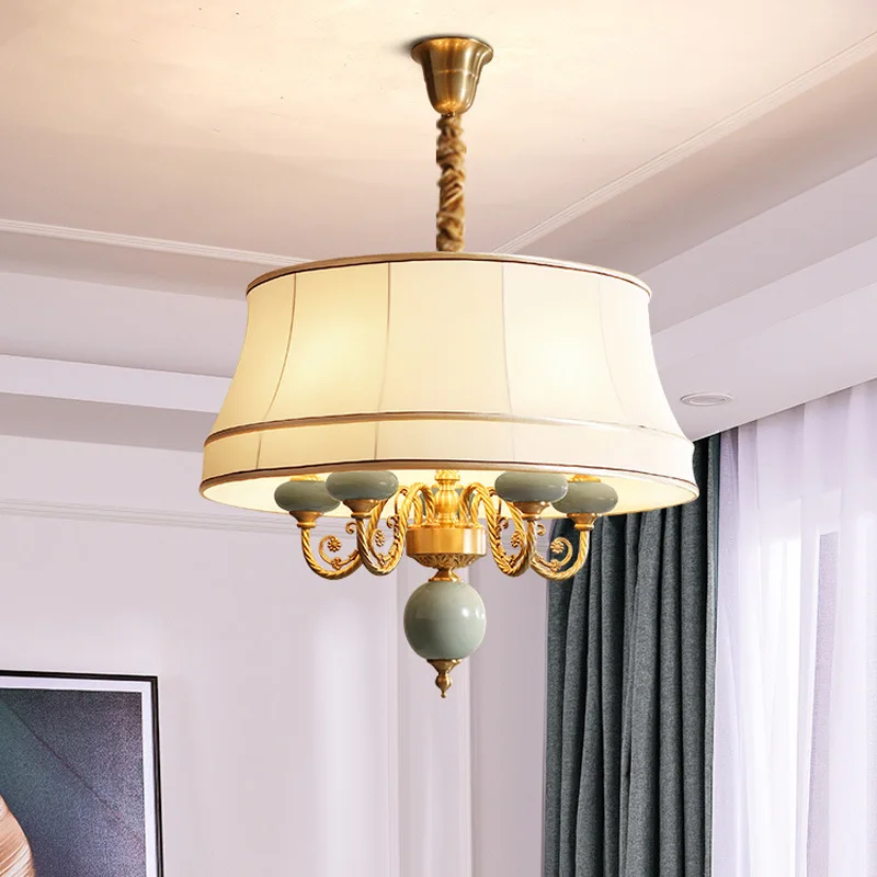 Медный Подвесной светильник в американском стиле, простой модный тканевый абажур, лампа для гостиной, спальни, столовой, бара, Настольная люстра, светильник
Медный Подвесной светильник в американском стиле, простой модный тканевый абажур, лампа для гостиной, спальни, столовой, бара, Настольная люстра, светильник