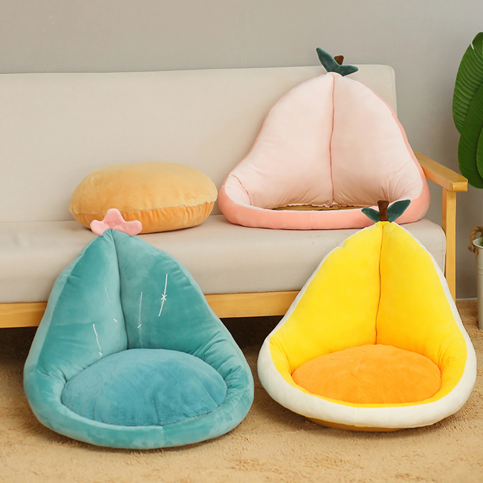 Cartoon Fruit Seat Cushion with Backrest Non Slip Chair Cushion Semi-Enclosed Plush Chair Pads for Office Home Sofa Heal
Cartoon Fruit Seat Cushion with Backrest Non Slip Chair Cushion Semi-Enclosed Plush Chair Pads for Office Home Sofa Heal