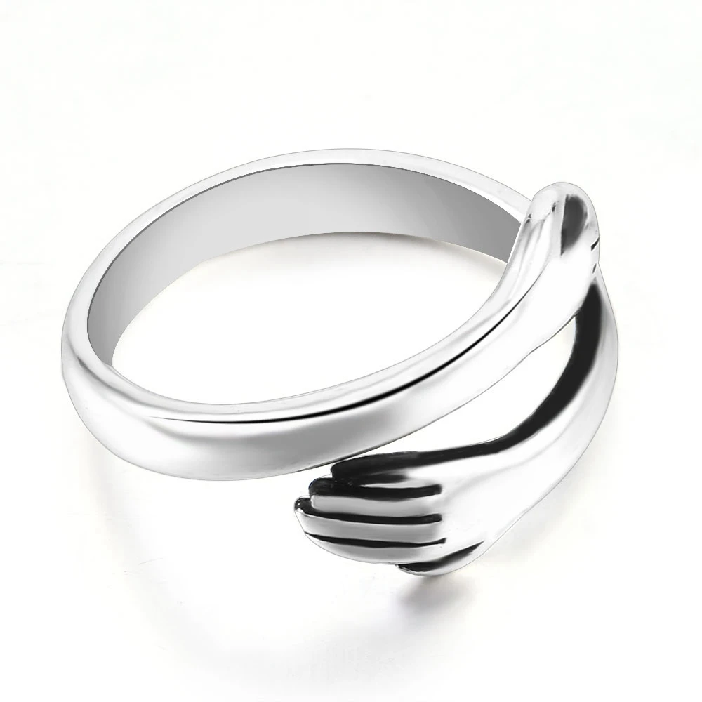 New Fashion Romantic Special Hug Shape Engagement Wedding Ring Gift Opening Adjustable Suitable for Couples and Friends Gifts
New Fashion Romantic Special Hug Shape Engagement Wedding Ring Gift Opening Adjustable Suitable for Couples and Friends Gifts