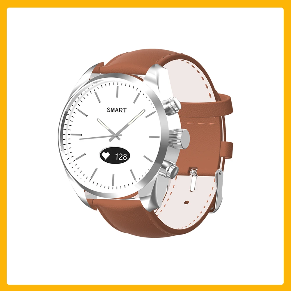 T4W Brown Leather New Fashion Smartwatch Bluetooth Male And Female Round Smart Watch Heart Rate Monitor Fitness Tracker
T4W Brown Leather New Fashion Smartwatch Bluetooth Male And Female Round Smart Watch Heart Rate Monitor Fitness Tracker
