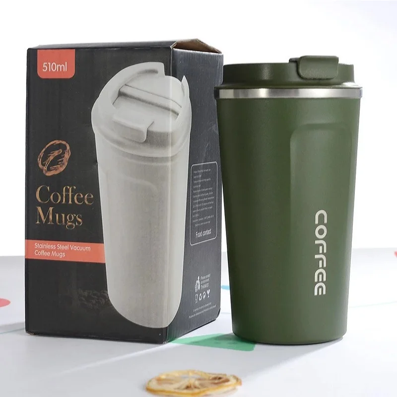 380ml/510ml Coffee Mug With Lids Thermos Cups Vacuum Insulated Double Wall Stainless Steel Water Bottle For Ourdoor Travel
380ml/510ml Coffee Mug With Lids Thermos Cups Vacuum Insulated Double Wall Stainless Steel Water Bottle For Ourdoor Travel