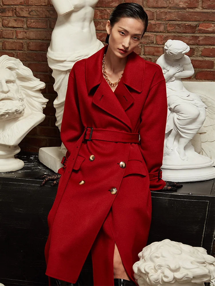 Australian Wool Double Faced Cashmere Overcoat Women's Middle Long 2021 New High-end Ultra Fine 100% Pure Wool Jacket
Australian Wool Double Faced Cashmere Overcoat Women's Middle Long 2021 New High-end Ultra Fine 100% Pure Wool Jacket