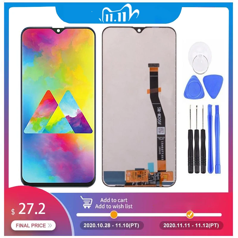 6,3 ''AMOLED для Samsung Galaxy M20 2019 SM-M205 M205F ЖК-дисплей сенсорный экран дигитайзер в сборе запасные части
6,3 ''AMOLED для Samsung Galaxy M20 2019 SM-M205 M205F ЖК-дисплей сенсорный экран дигитайзер в сборе запасные части