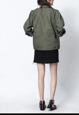 2020 Autumn Winter Classic Tooling Wind Army Green Women Jacket Letter Embrodiery Cool Fashion Coat Female Jacket
2020 Autumn Winter Classic Tooling Wind Army Green Women Jacket Letter Embrodiery Cool Fashion Coat Female Jacket