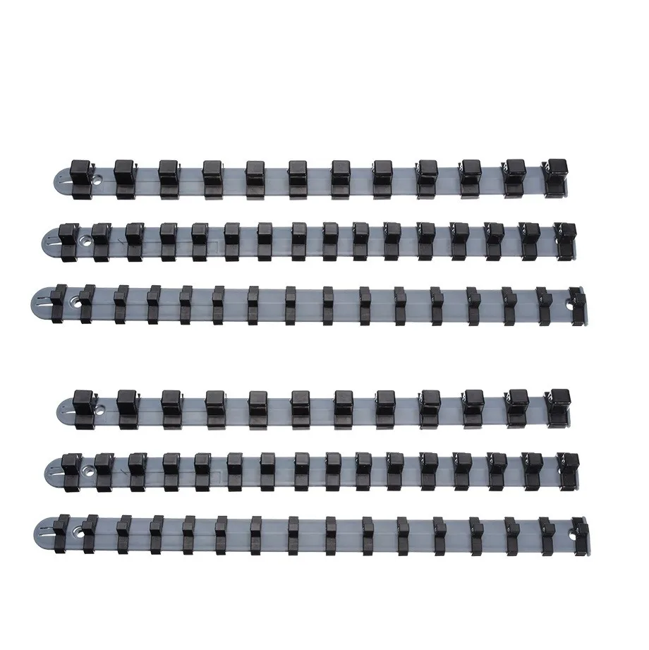 6pcs/set Socket Support Plastic Socket Tray Rail Rack Storage Holder Organizer 1/4 3/8 1/2 Inch Socket Type Rail Support Adapter
6pcs/set Socket Support Plastic Socket Tray Rail Rack Storage Holder Organizer 1/4 3/8 1/2 Inch Socket Type Rail Support Adapter
