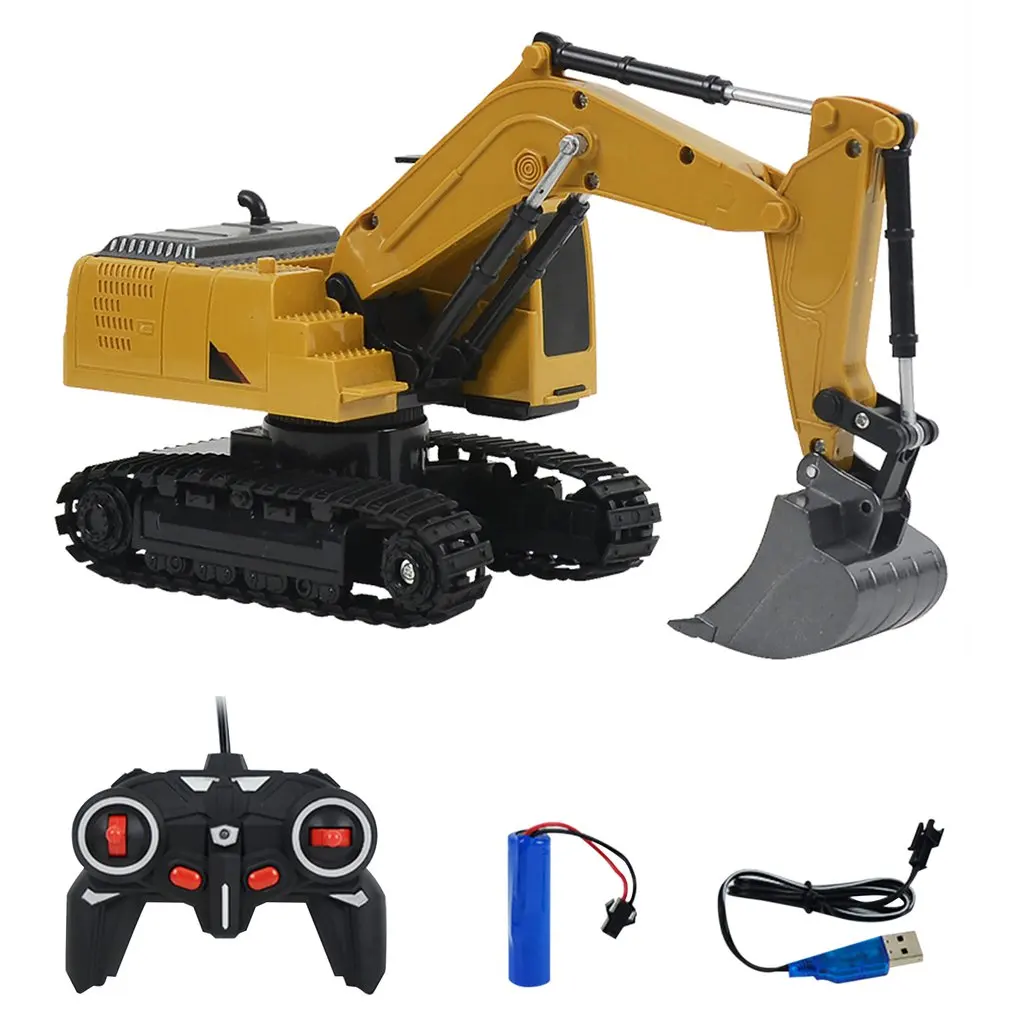 RC Excavator Toy 2.4Ghz 6 Channel 1:24 RC Engineering Car Alloy And Plastic Excavator 6CH RTR For Kids Birthday Gift
RC Excavator Toy 2.4Ghz 6 Channel 1:24 RC Engineering Car Alloy And Plastic Excavator 6CH RTR For Kids Birthday Gift