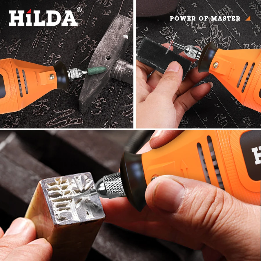 HILDA Электрический мини-сверлильный станок гравировальная ручка мини-дрель
