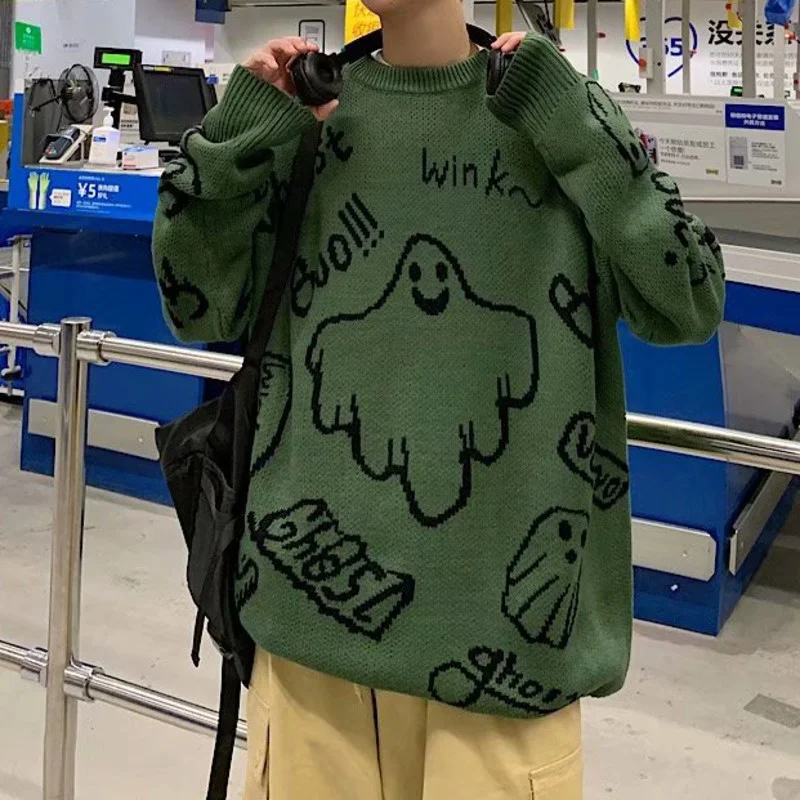 Мужской свитер в стиле хип-хоп с мультяшными героями, повседневный вязаный свитер, осенний зимний свитер, вязаный или вязаный крючком мужск...
Мужской свитер в стиле хип-хоп с мультяшными героями, повседневный вязаный свитер, осенний зимний свитер, вязаный или вязаный крючком мужск...
