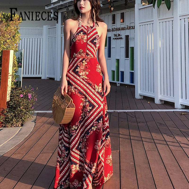 FANIECES Summer Ladies Sexy Long Red Beach Dress Maxi Backless Dresses Women Party Dress Sundress Vestidos De Festa Streetwear
FANIECES Summer Ladies Sexy Long Red Beach Dress Maxi Backless Dresses Women Party Dress Sundress Vestidos De Festa Streetwear