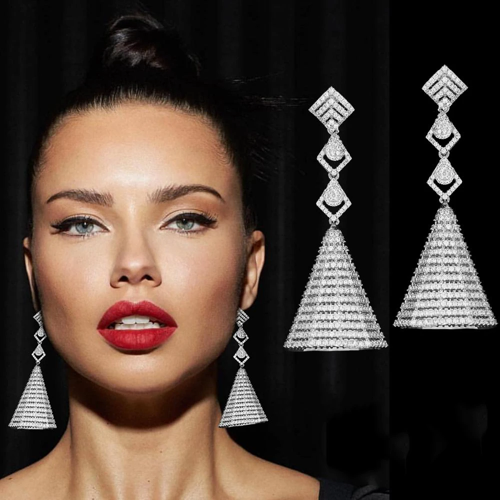 67mm Luxury Geometric Circular Cone Hollow Full CZ Drop Dangle Earrings For Girls Women Party korean fashion
67mm Luxury Geometric Circular Cone Hollow Full CZ Drop Dangle Earrings For Girls Women Party korean fashion
