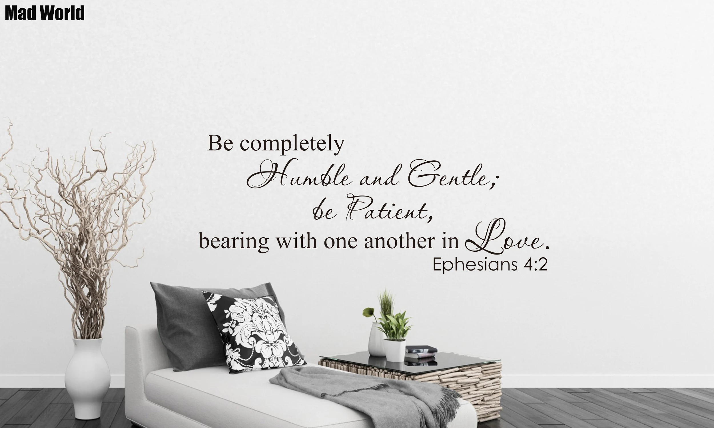 Ephesians 4:2 Be Completely Humble And Gentle Wall Art Stickers Wall Decals DIY Decoration Removable Room Decor Wall Stickers
Ephesians 4:2 Be Completely Humble And Gentle Wall Art Stickers Wall Decals DIY Decoration Removable Room Decor Wall Stickers