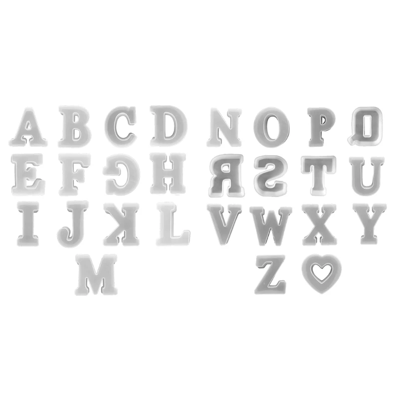 26Pcs Alphabet Keychain Epoxy Resin Mold English Letters Pendant Silicone Mould D5QB
26Pcs Alphabet Keychain Epoxy Resin Mold English Letters Pendant Silicone Mould D5QB