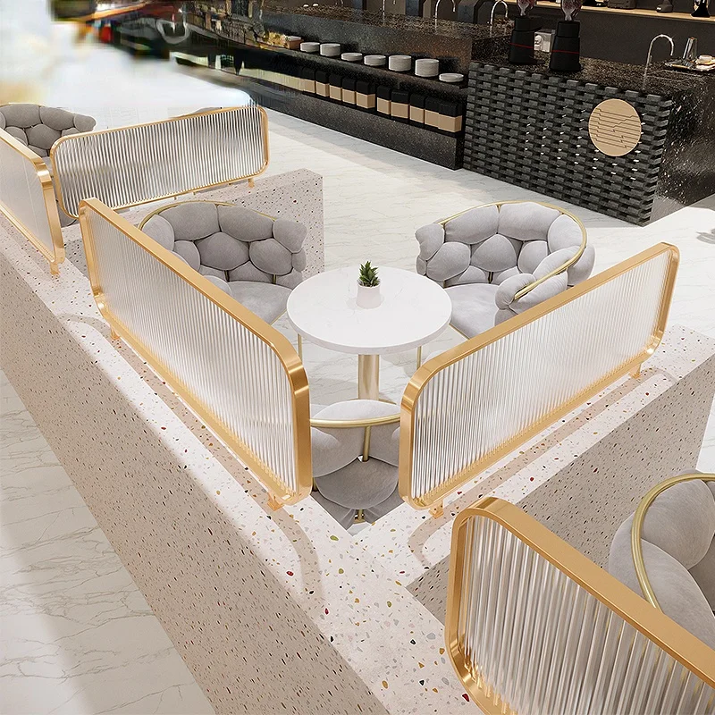 GY Restaurant Booth Partition Low Wall Restaurant Hot Pot Restaurant Changhong Glass Fence Decorative Stainless Steel Partition
GY Restaurant Booth Partition Low Wall Restaurant Hot Pot Restaurant Changhong Glass Fence Decorative Stainless Steel Partition
