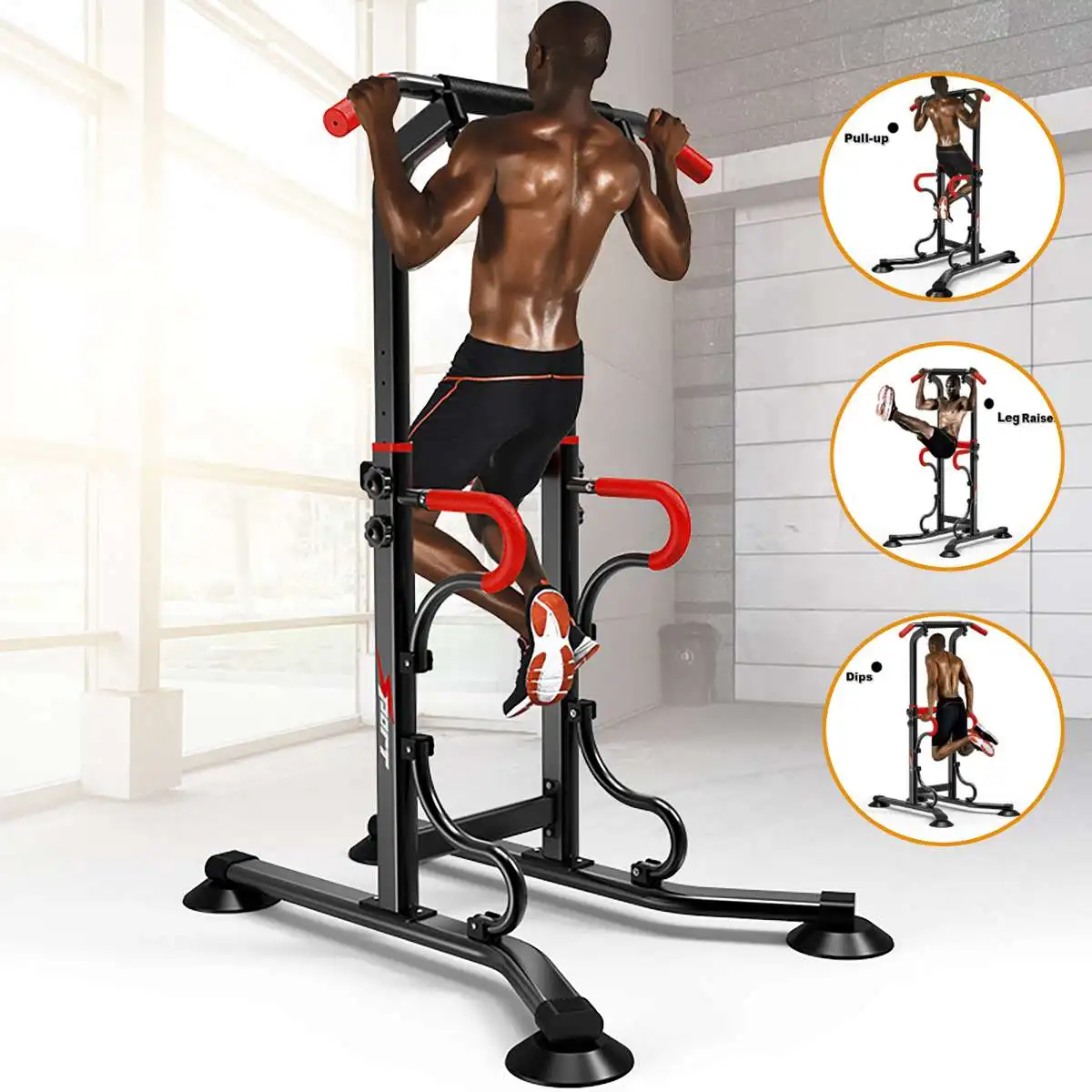150KG Height Adjustable Pull Up Horizontal Bar Multifunction Workout Pull Up Station Power Tower Home Gym Fitness Equipment 
150KG Height Adjustable Pull Up Horizontal Bar Multifunction Workout Pull Up Station Power Tower Home Gym Fitness Equipment