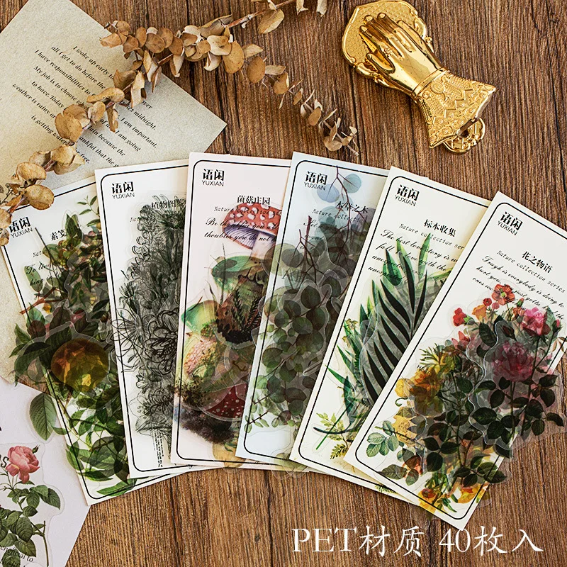40pcs/pack Retro Refreshing Plants Flower Sticker Decoration Stickers Diary Scrapbooking Label Sticker Stationery
40pcs/pack Retro Refreshing Plants Flower Sticker Decoration Stickers Diary Scrapbooking Label Sticker Stationery